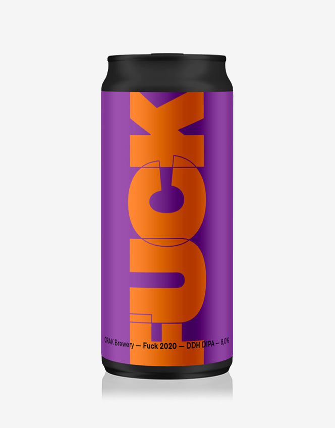 Lattina Birra Fuck 2020 Viola-Arancione