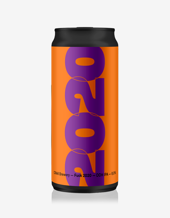 Lattina Birra Fuck 2020 Arancione-Viola