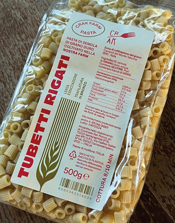 Tubetti rigati in busta da 500gr